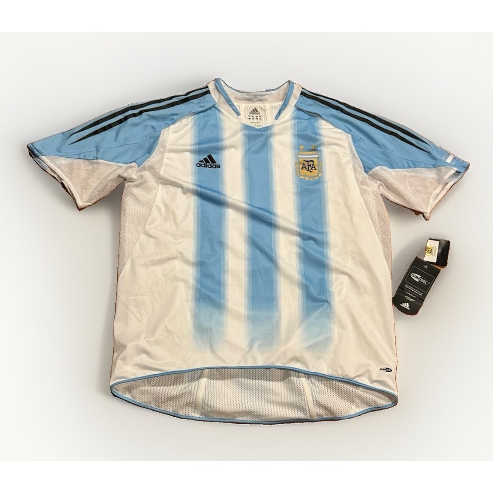 Argentina 2004/06 ADIDAS Player Home Football Shirt XL Vintage Soccer Jersey NWT